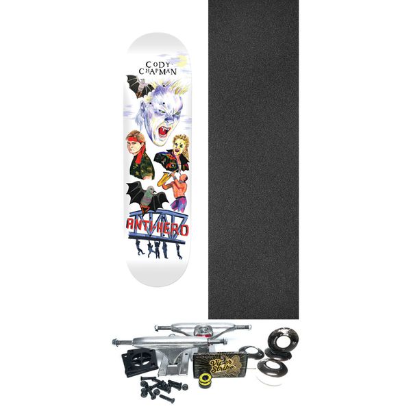 Anti Hero Skateboards Cody Chapman Still Believe Skateboard Deck - 8.5" x 32" - Complete Skateboard Bundle